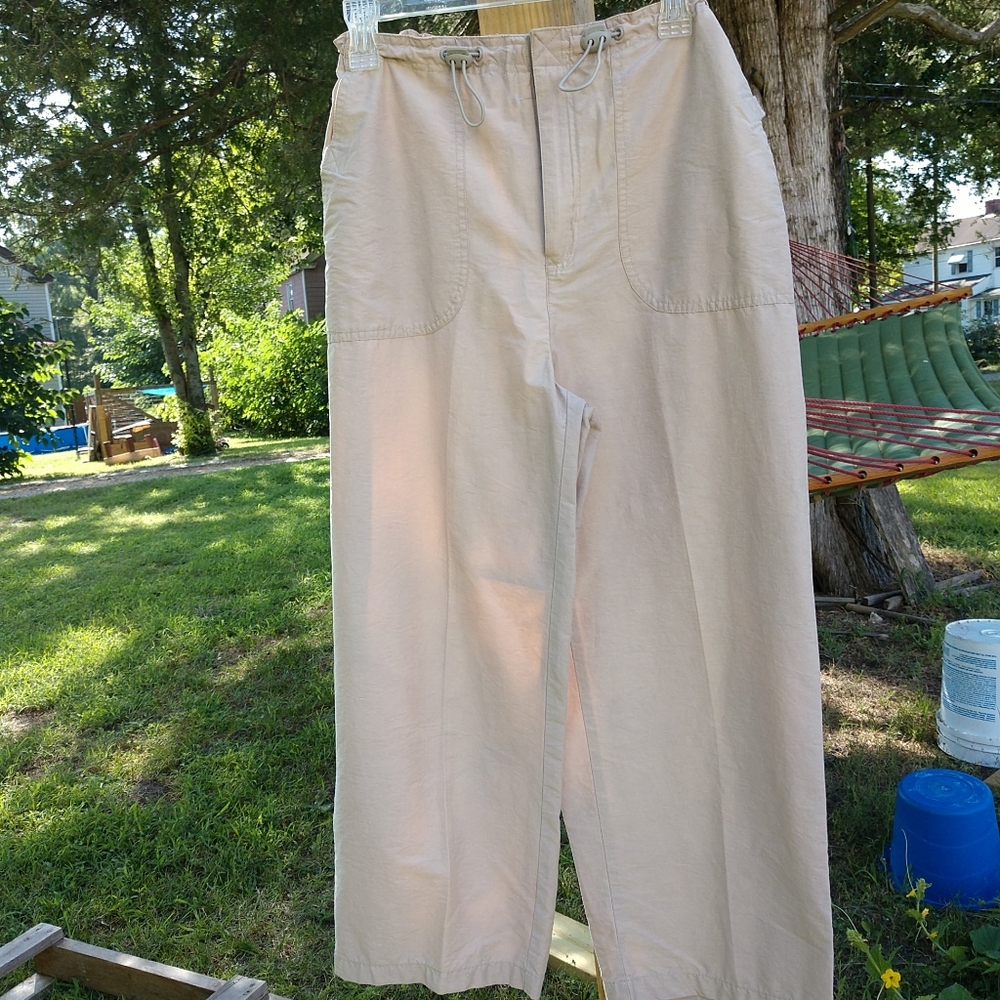 St. John's Bay Cream Wide-Leg Capris